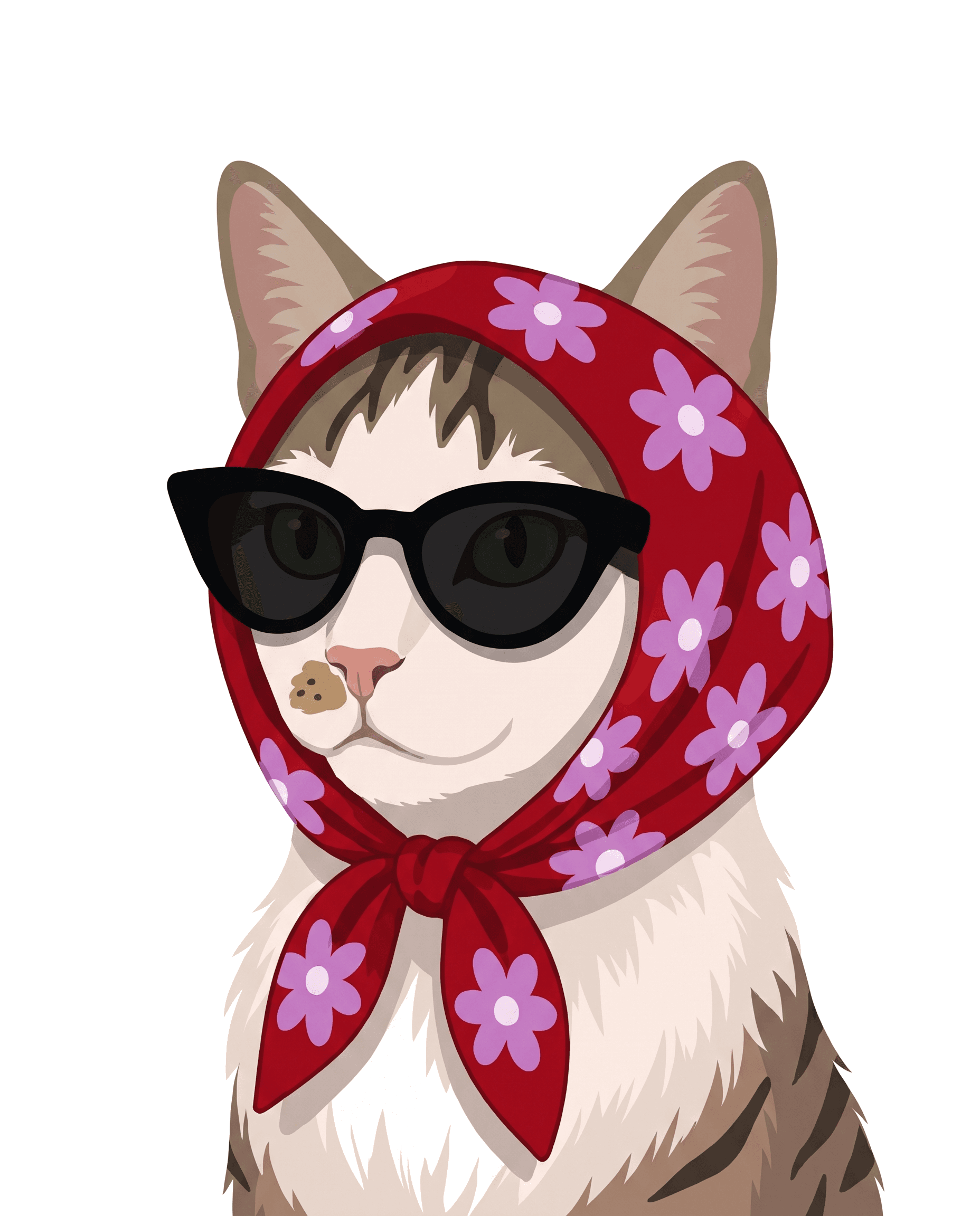 Bandana custom pet portrait example 22