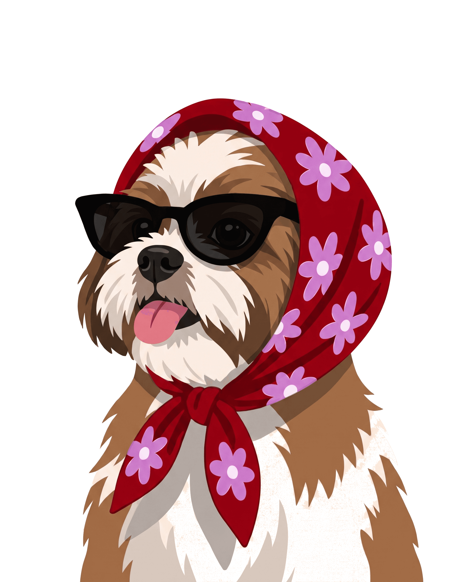 Bandana custom pet portrait example 24
