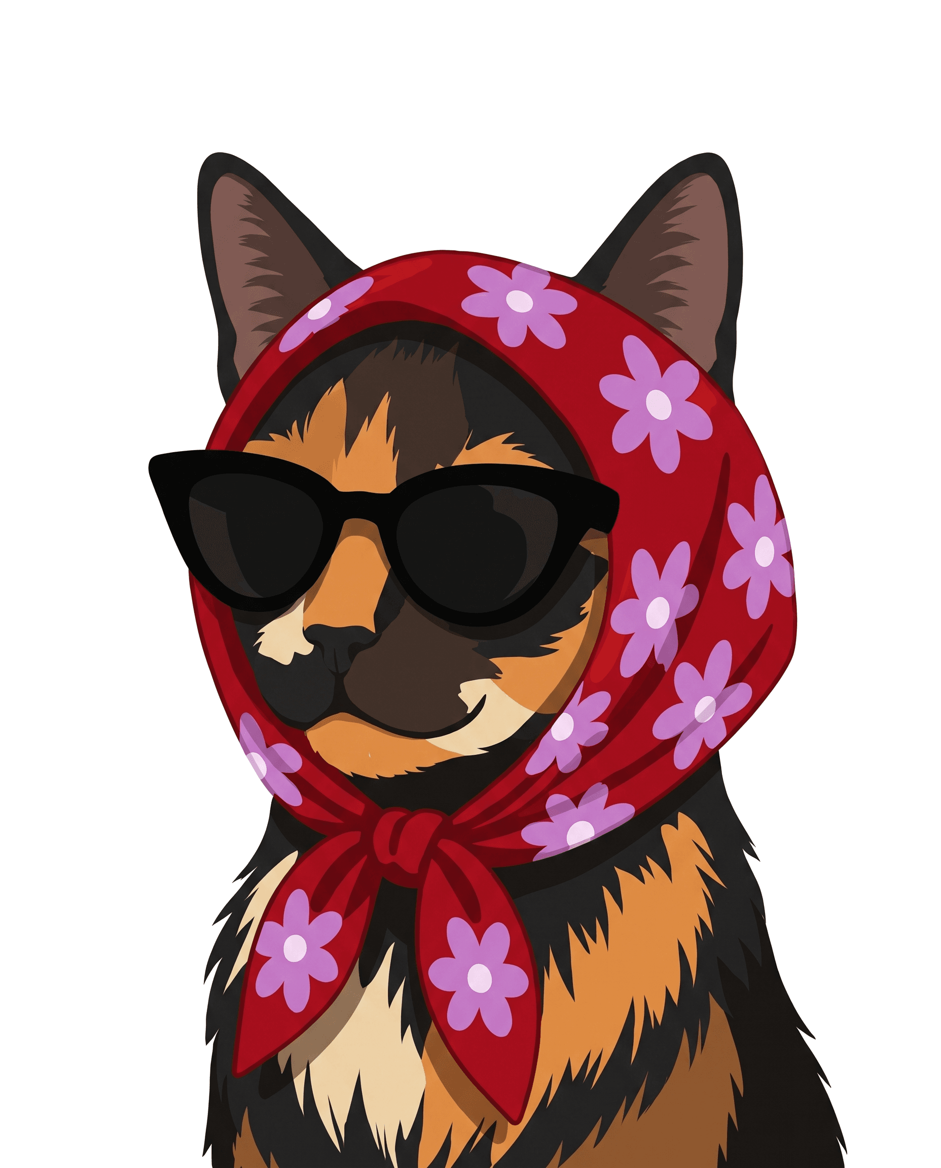 Bandana custom pet portrait example 32
