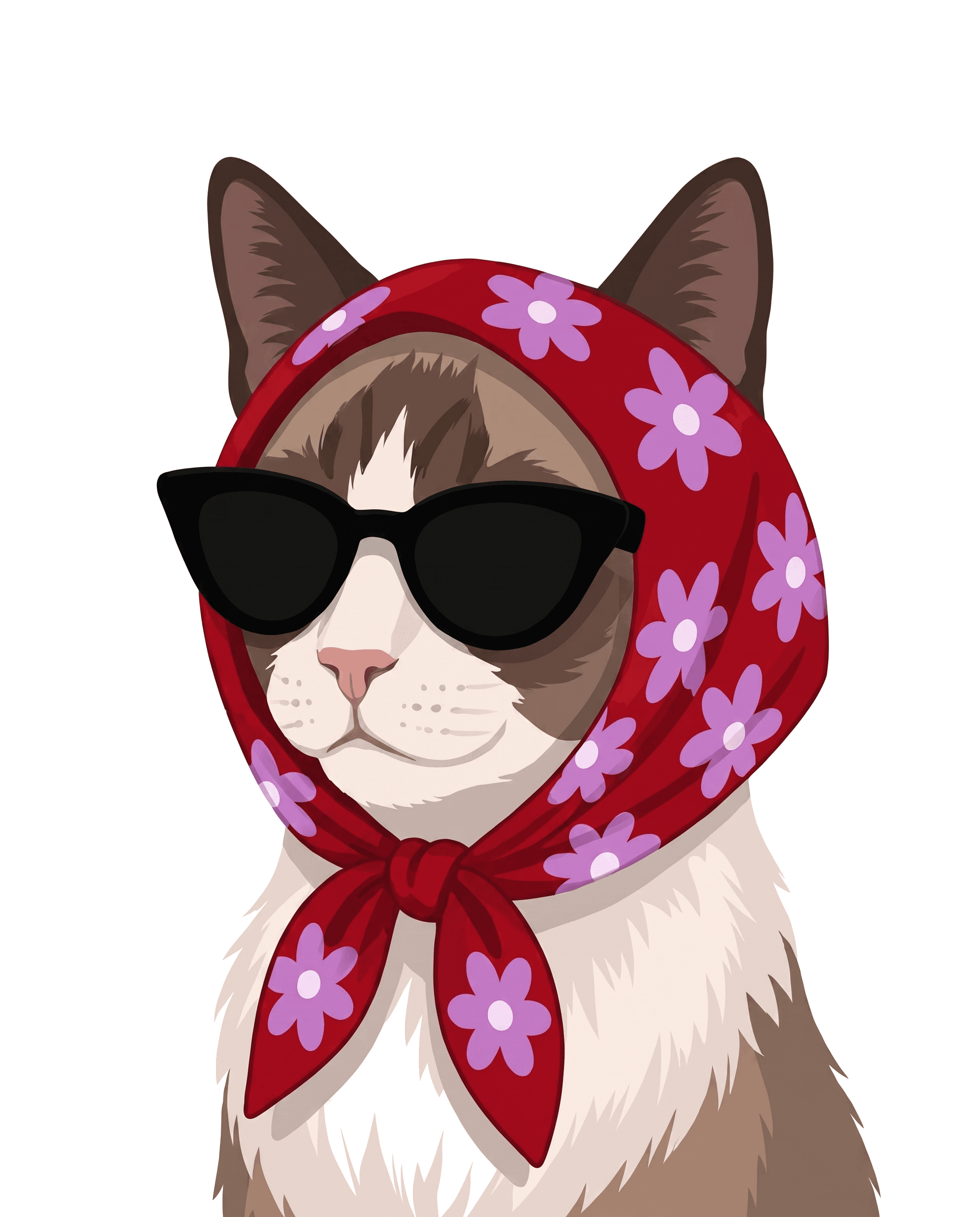 Bandana custom pet portrait example 8