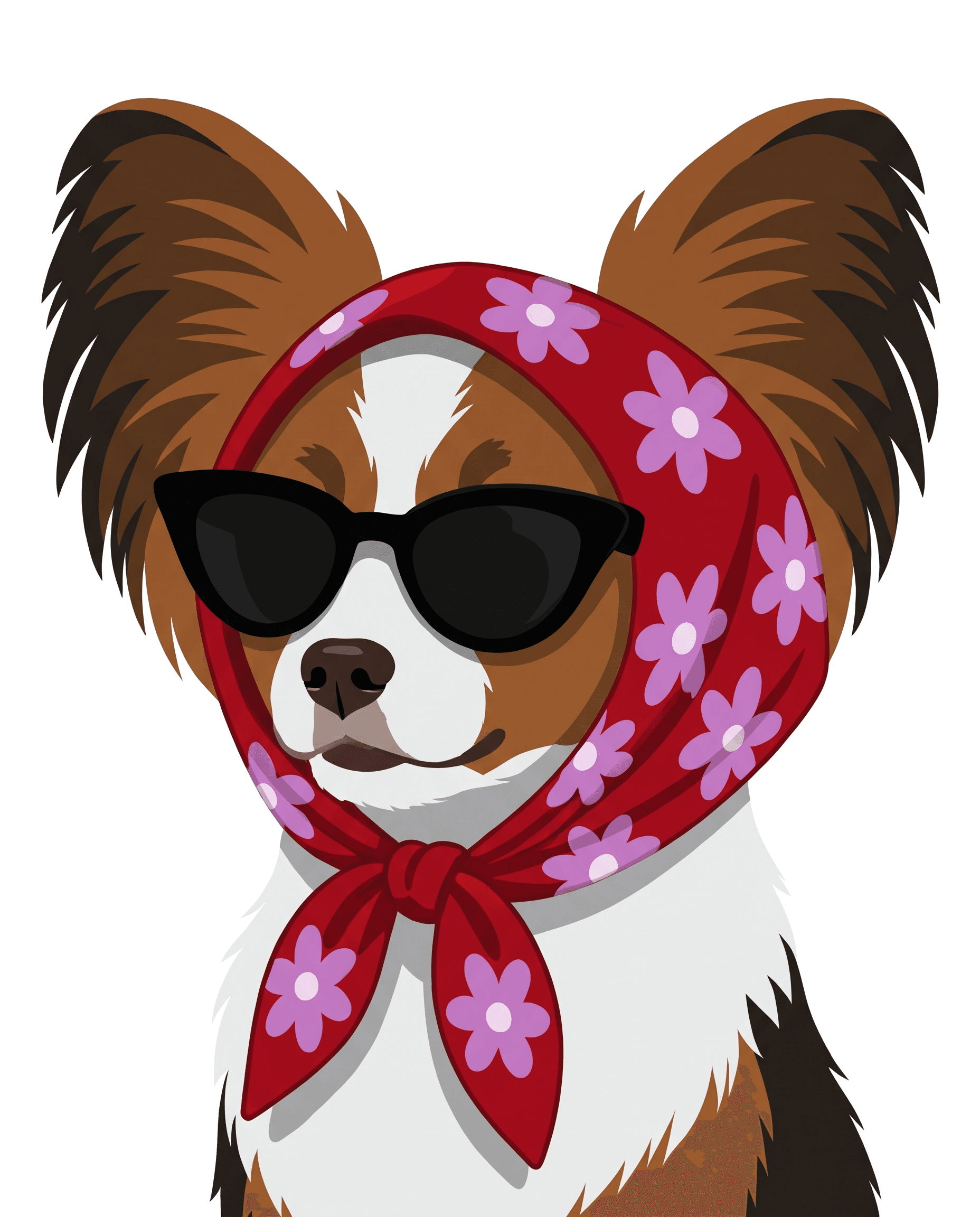 Bandana custom pet portrait example 10