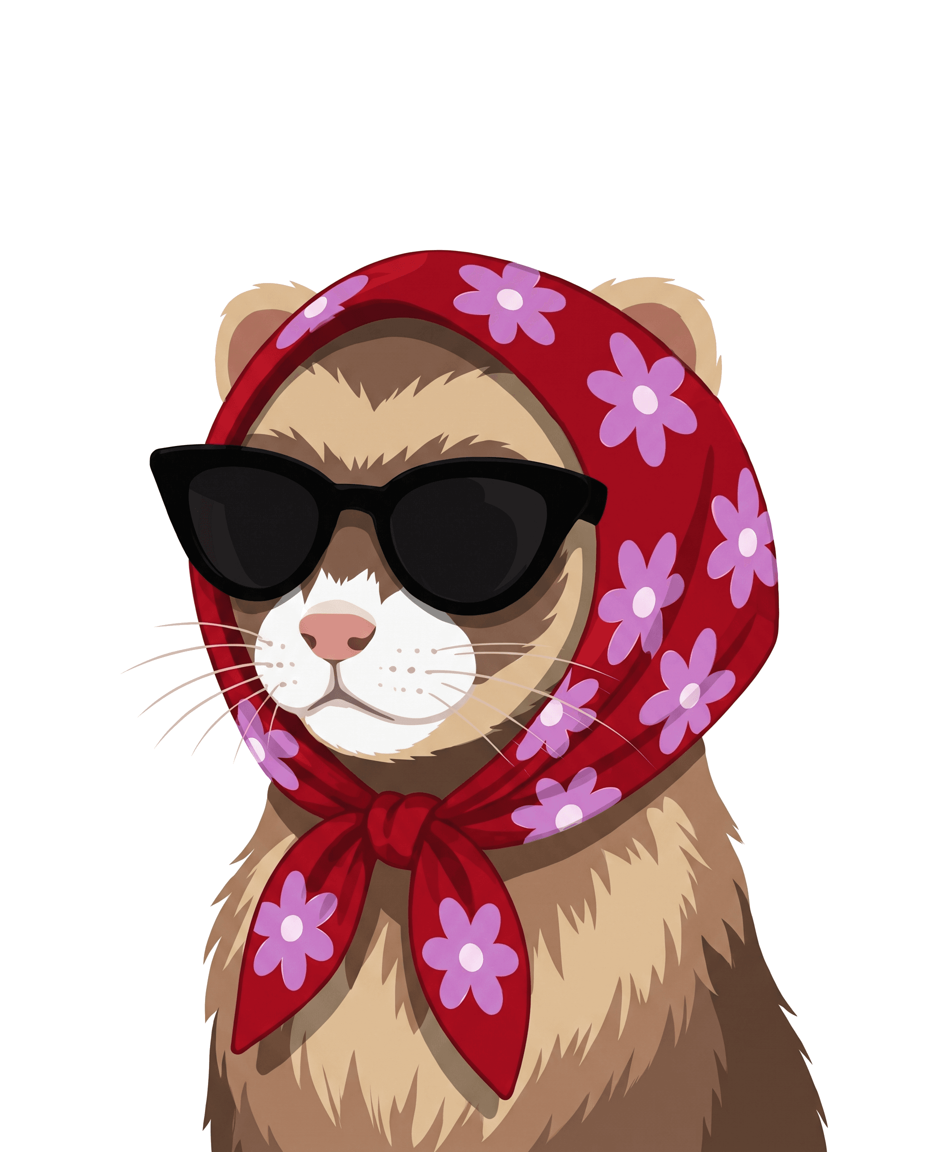 Bandana custom pet portrait example 14