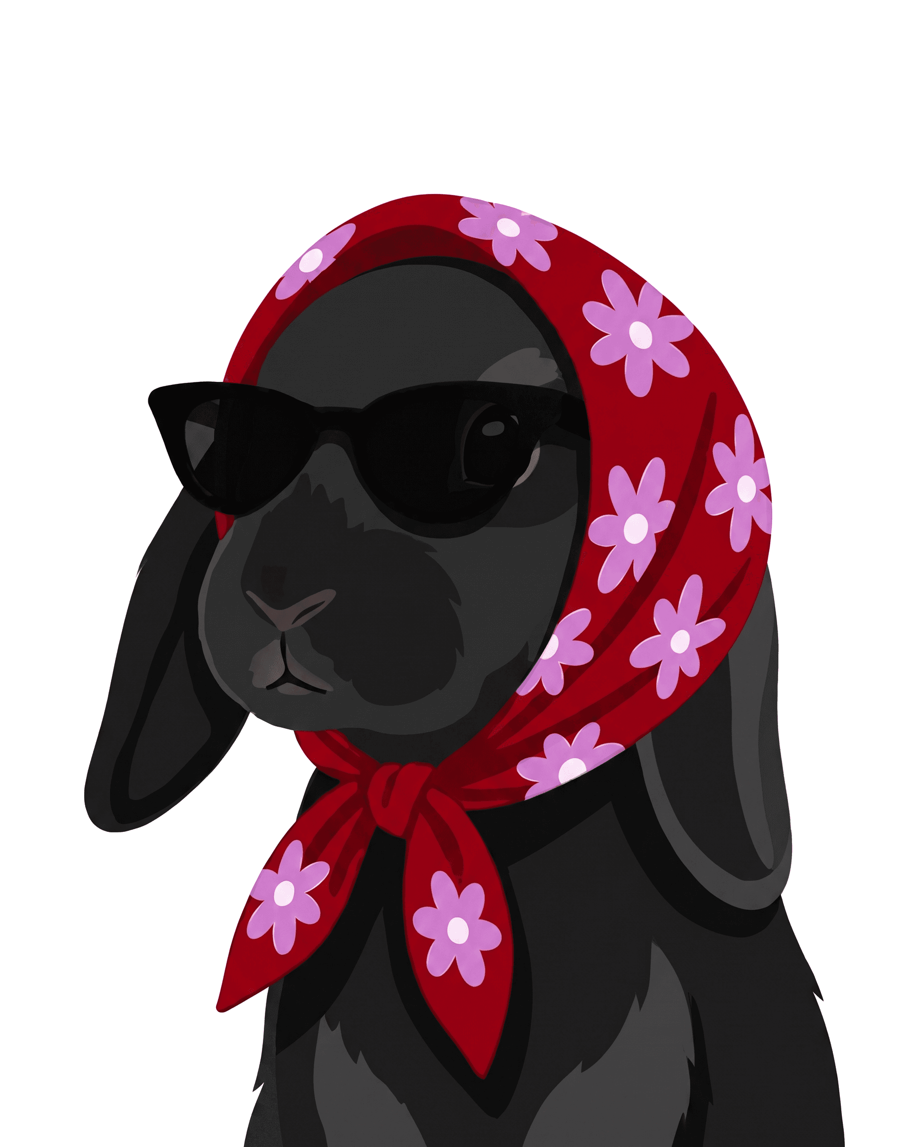 Bandana custom pet portrait example 16