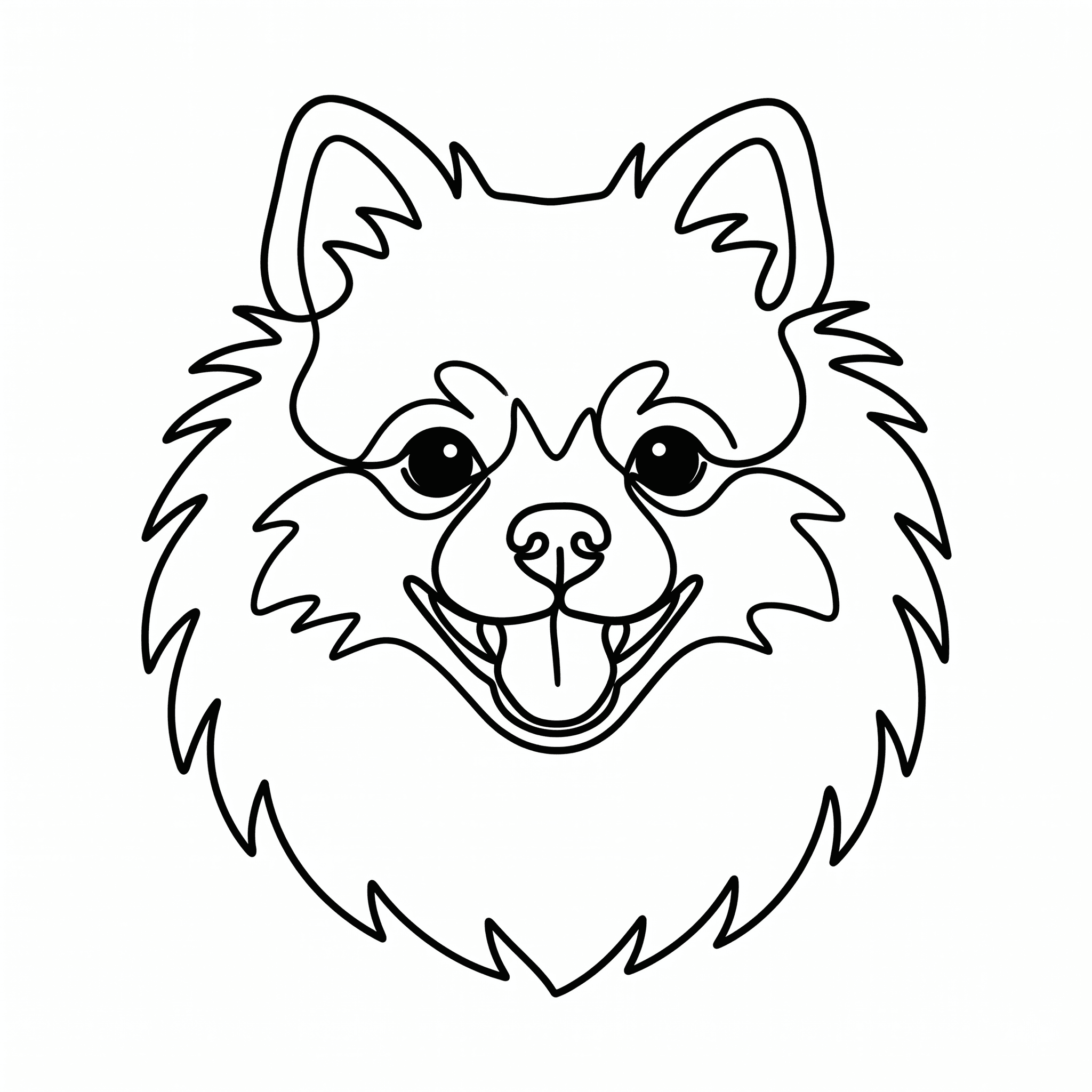 Line Art custom pet portrait example 26
