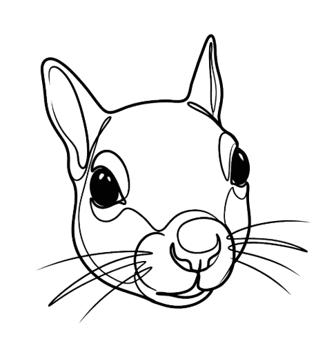 Line Art custom pet portrait example 10