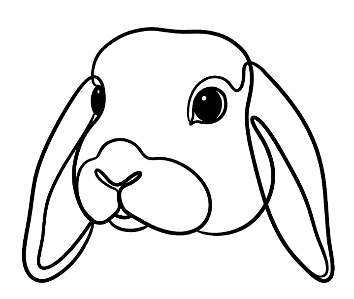 Line Art custom pet portrait example 12