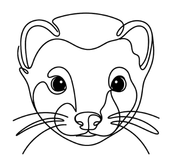 Line Art custom pet portrait example 20