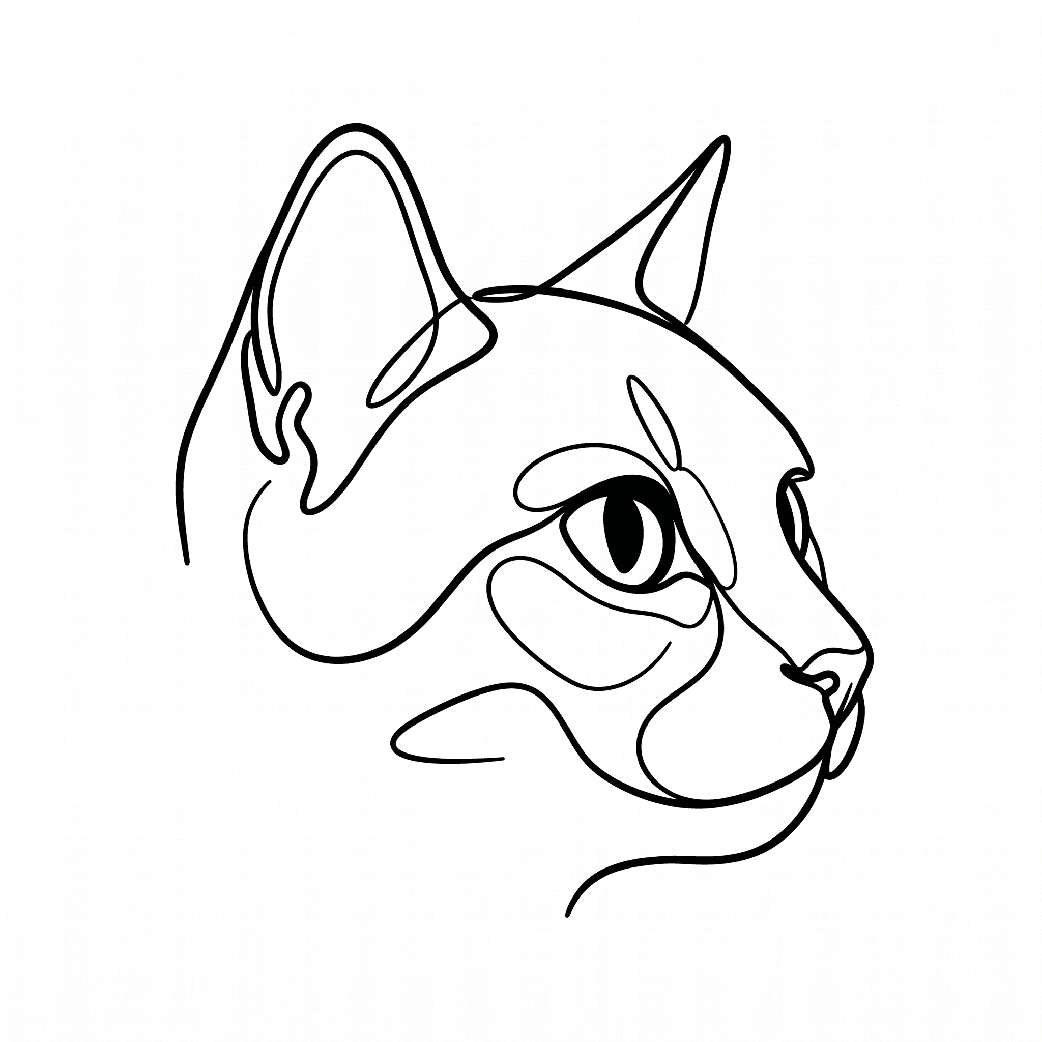 Line Art custom pet portrait example 24